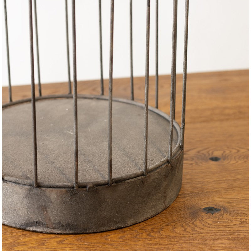 KWIETNIK klatka metalowa szara /2/