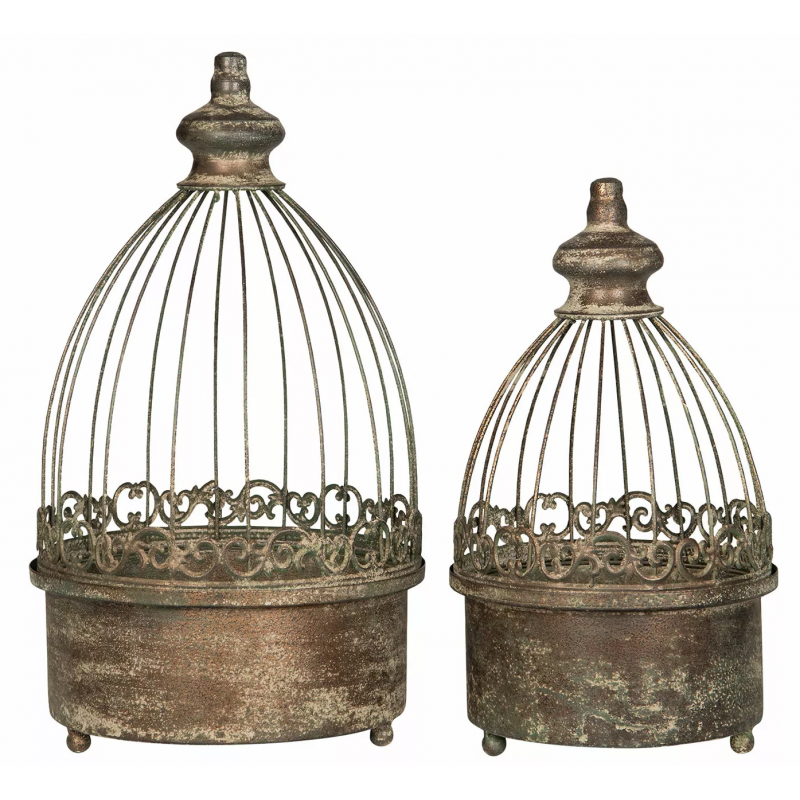 KWIETNIK klatka złota retro 2 szt.