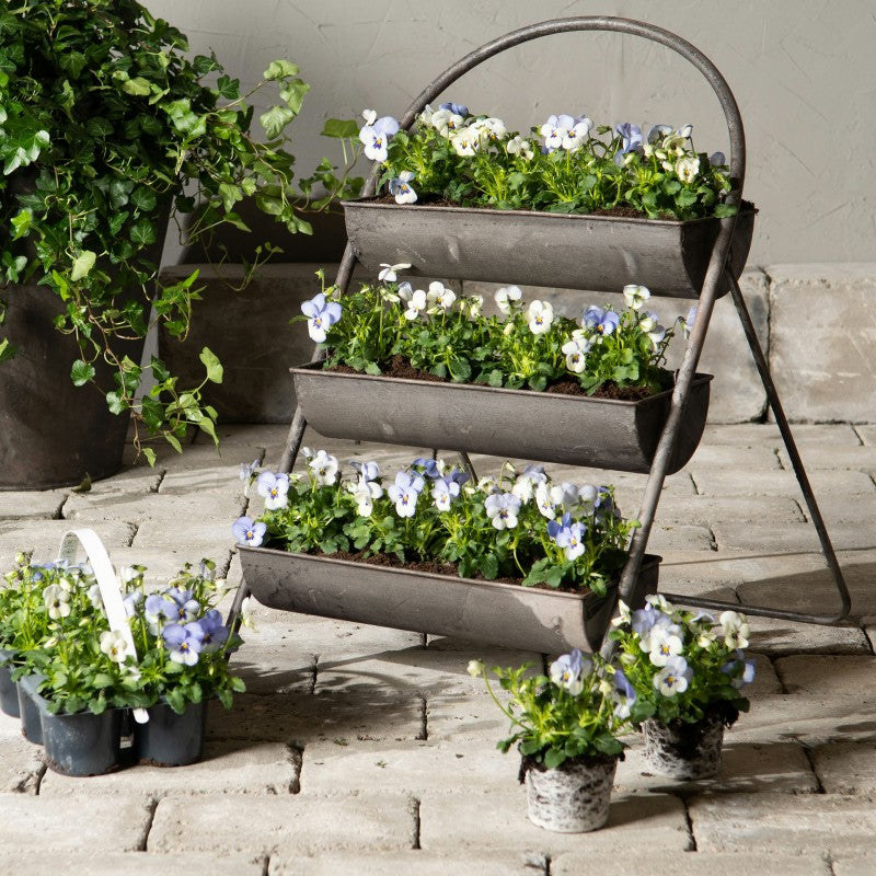 KWIETNIK STOJĄCY metalowy wys. 68cm