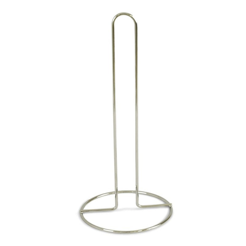 STOJAK NA RĘCZNIKI PAPIEROWE METALOWY SREBRNY 28CM