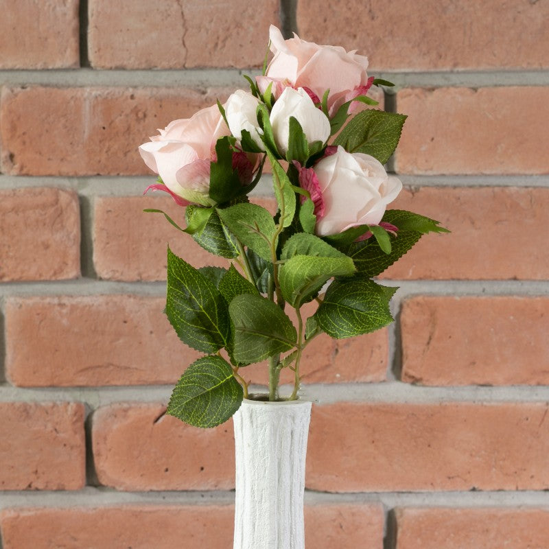 SZTUCZNA RÓŻA różowa 39cm