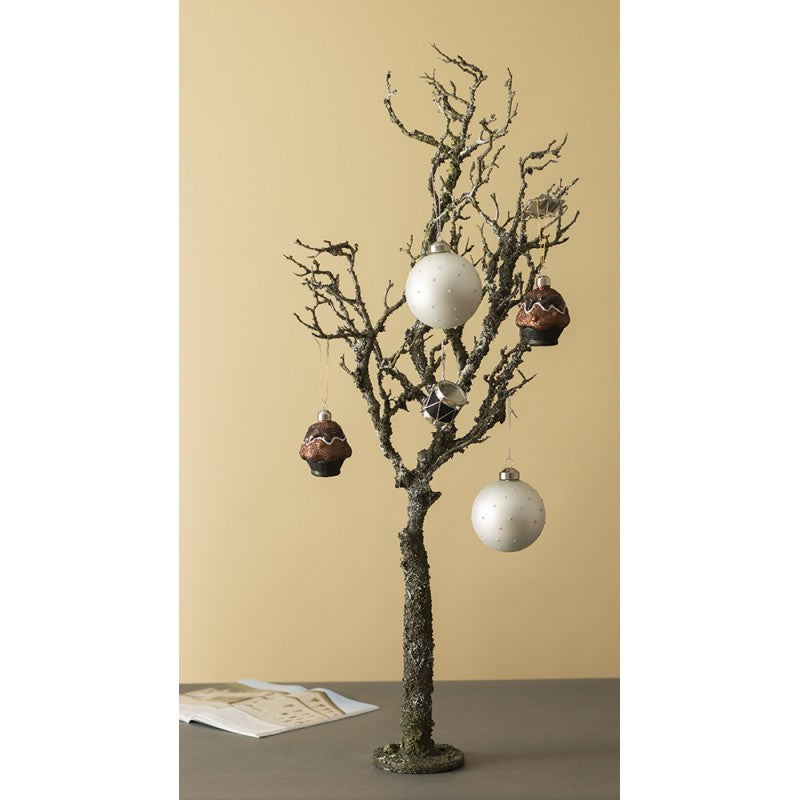 SZTUCZNE DRZEWKO srebrne wys. 80cm