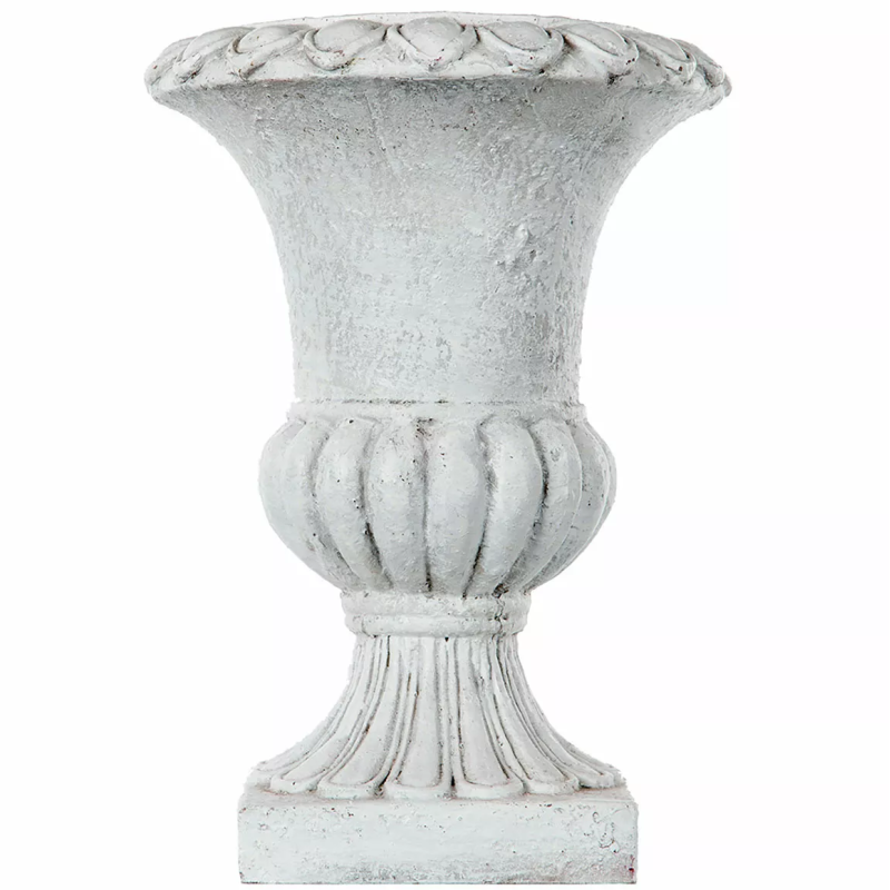 WAZON BIAŁY KIELICH duży 30cm