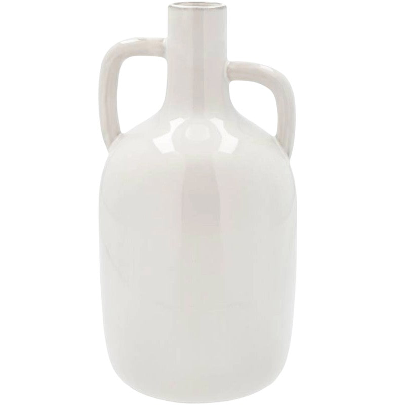 WAZON BUTELKA BIAŁY 30cm