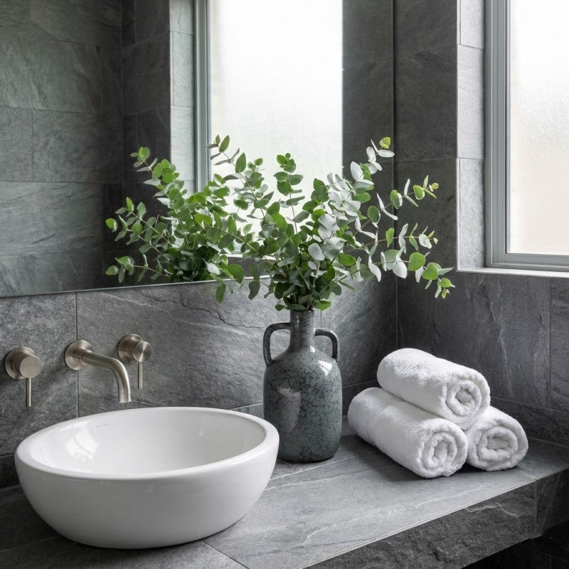 WAZON BUTELKA NIEBIESKI 30cm