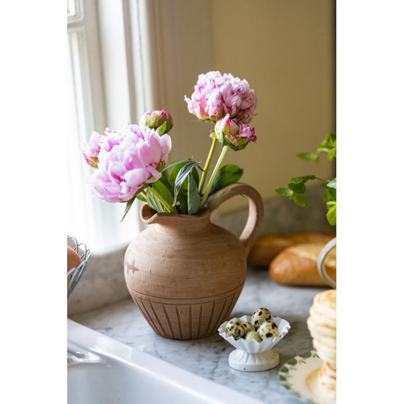 WAZON DZBANEK GLINIANY naturalny wys. 20cm