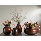 WAZON LOFT rdzawy brąz śr. 25cm