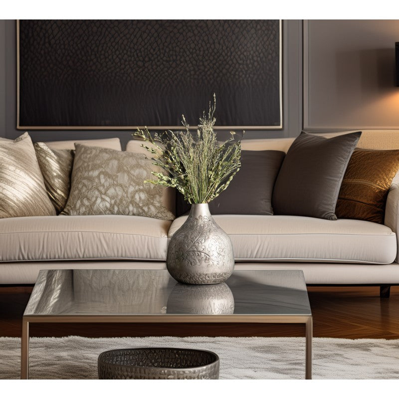 WAZON LOFT srebrny duży 35cm