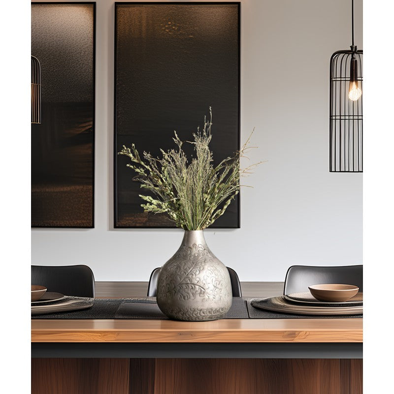 WAZON LOFT srebrny duży 35cm
