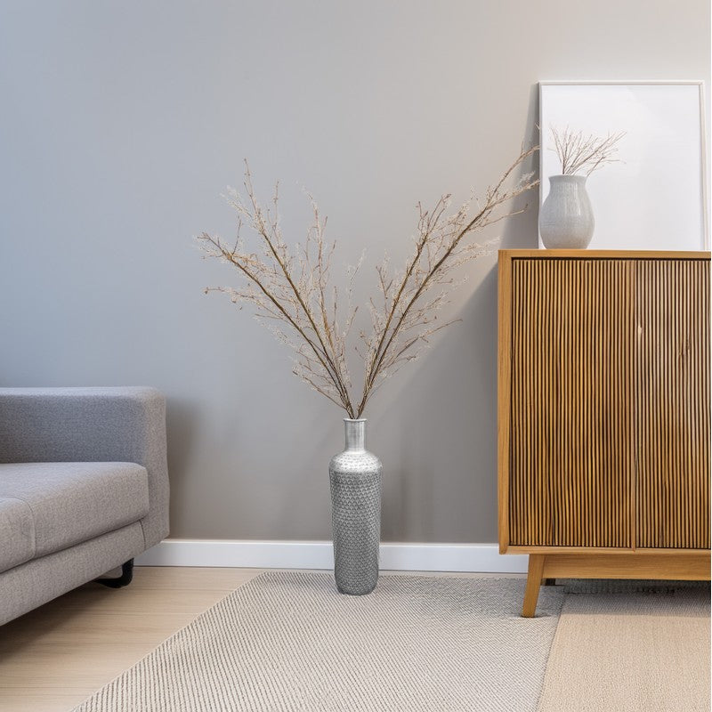 WAZON PODŁOGOWY SREBRNY 54cm