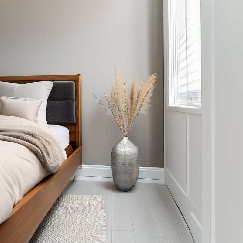 WAZON PODŁOGOWY SREBRNY na gałęzie 48cm