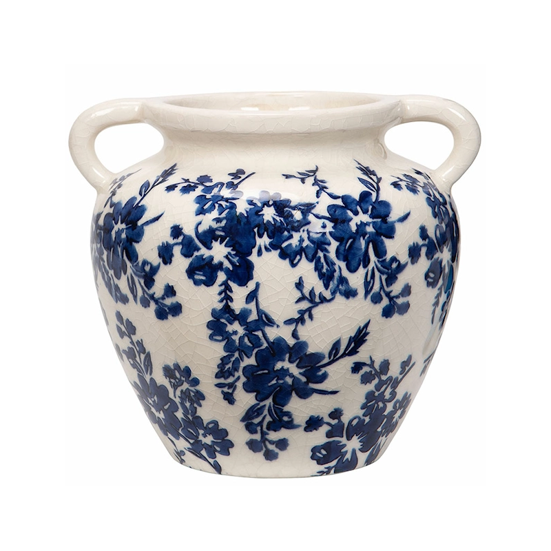 WAZON RÓŻE RETRO CERAMICZNY 21cm