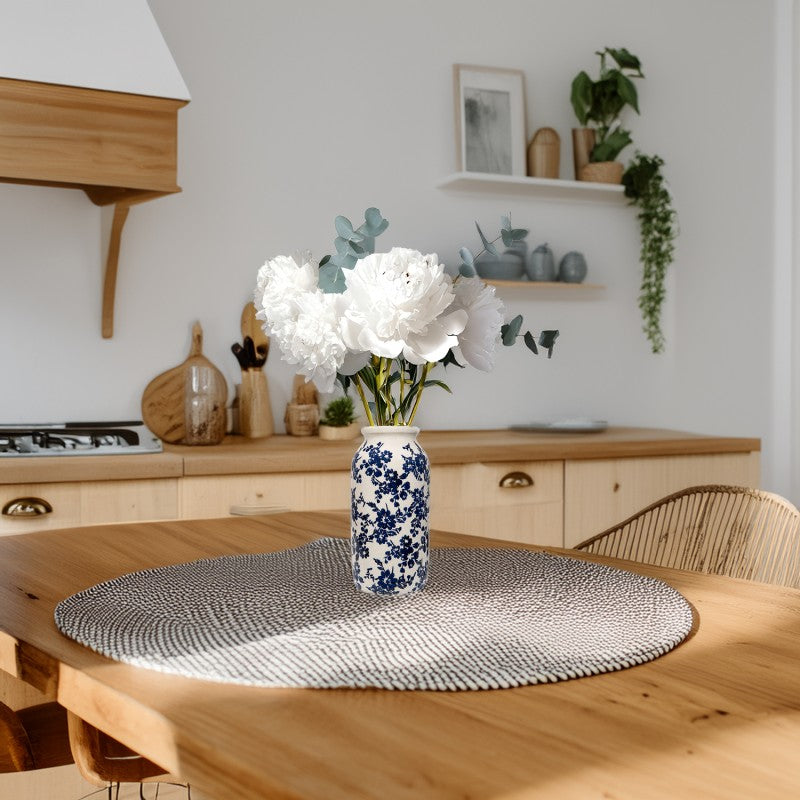 WAZON RÓŻE RETRO CERAMICZNY 32cm