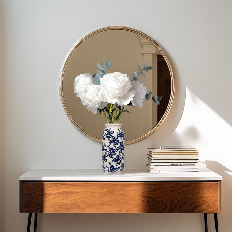 WAZON RÓŻE RETRO CERAMICZNY 32cm