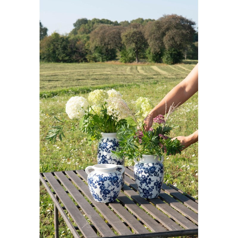 WAZON RÓŻE RETRO CERAMICZNY 32cm