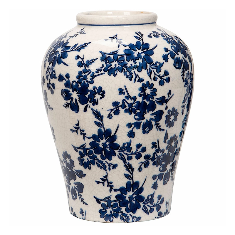 WAZON RÓŻE RETRO CERAMICZNY 32cm