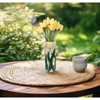 WAZON TULIPANY ręcznie malowany 28cm