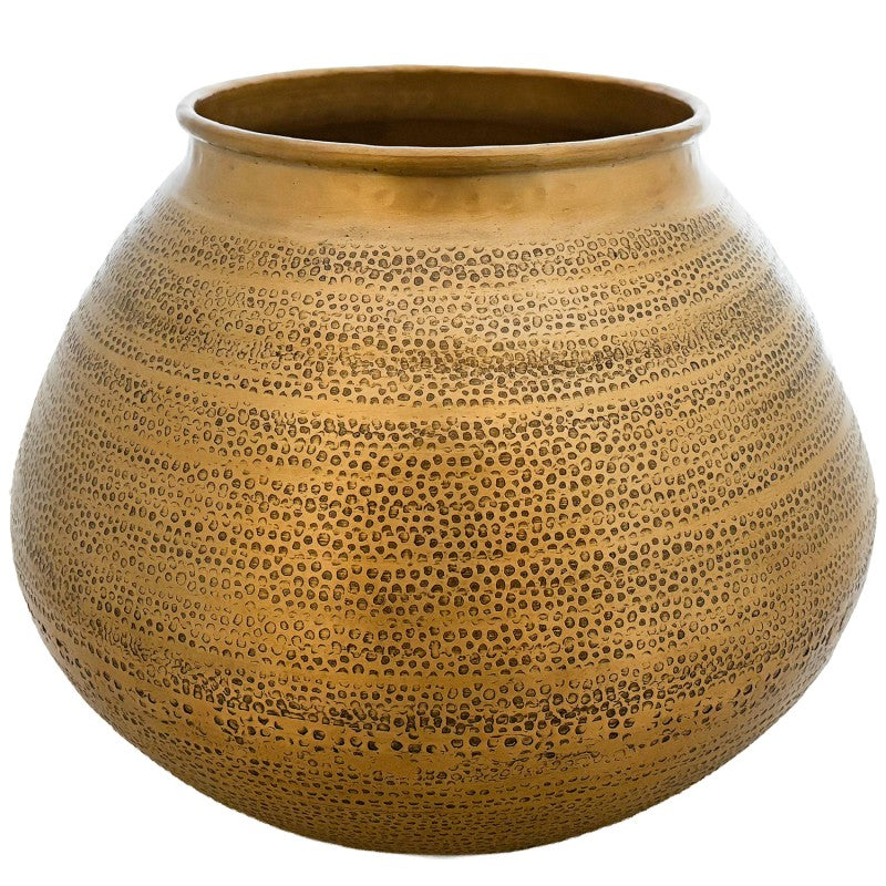 WAZON ZŁOTY DUŻY metalowy 33cm