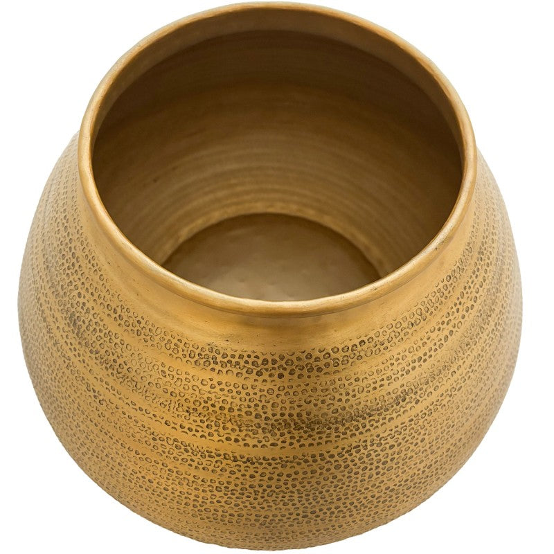 WAZON ZŁOTY DUŻY metalowy 33cm